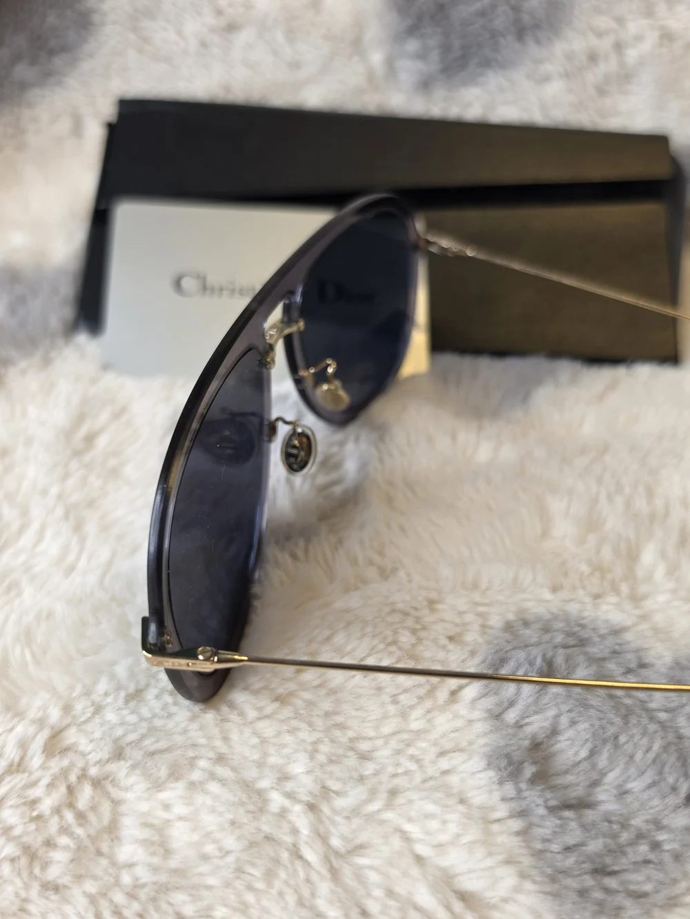 Dior Unisex Silver Aviator Sunglasses - Silver/Blue